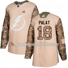 Tampa Bay Lightning Ondrej Palat 18 Adidas 2017-2018 Camo Veterans Day Practice Authentic Shirt - Mannen